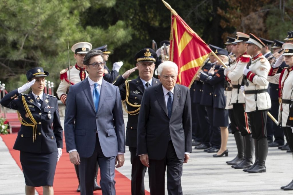 Il Presidente Mattarella ha incontrato il Presidente della Repubblica di Macedonia del Nord Stevo Pendarovski