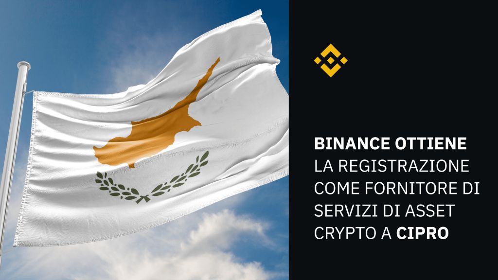 Cipro: Binance ottiene la registrazione come fornitore di servizi di asset crypto
