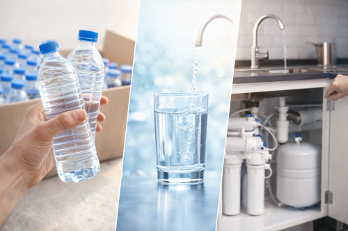 Acqua in bottiglia o depuratore — la qualità dell’acqua è il vero confronto