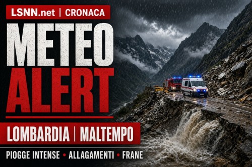 Maltempo in Lombardia, formalizzata la richiesta di stato di emergenza nazionale